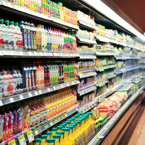 Pressure sensors are used throughout store refrigerated sections.